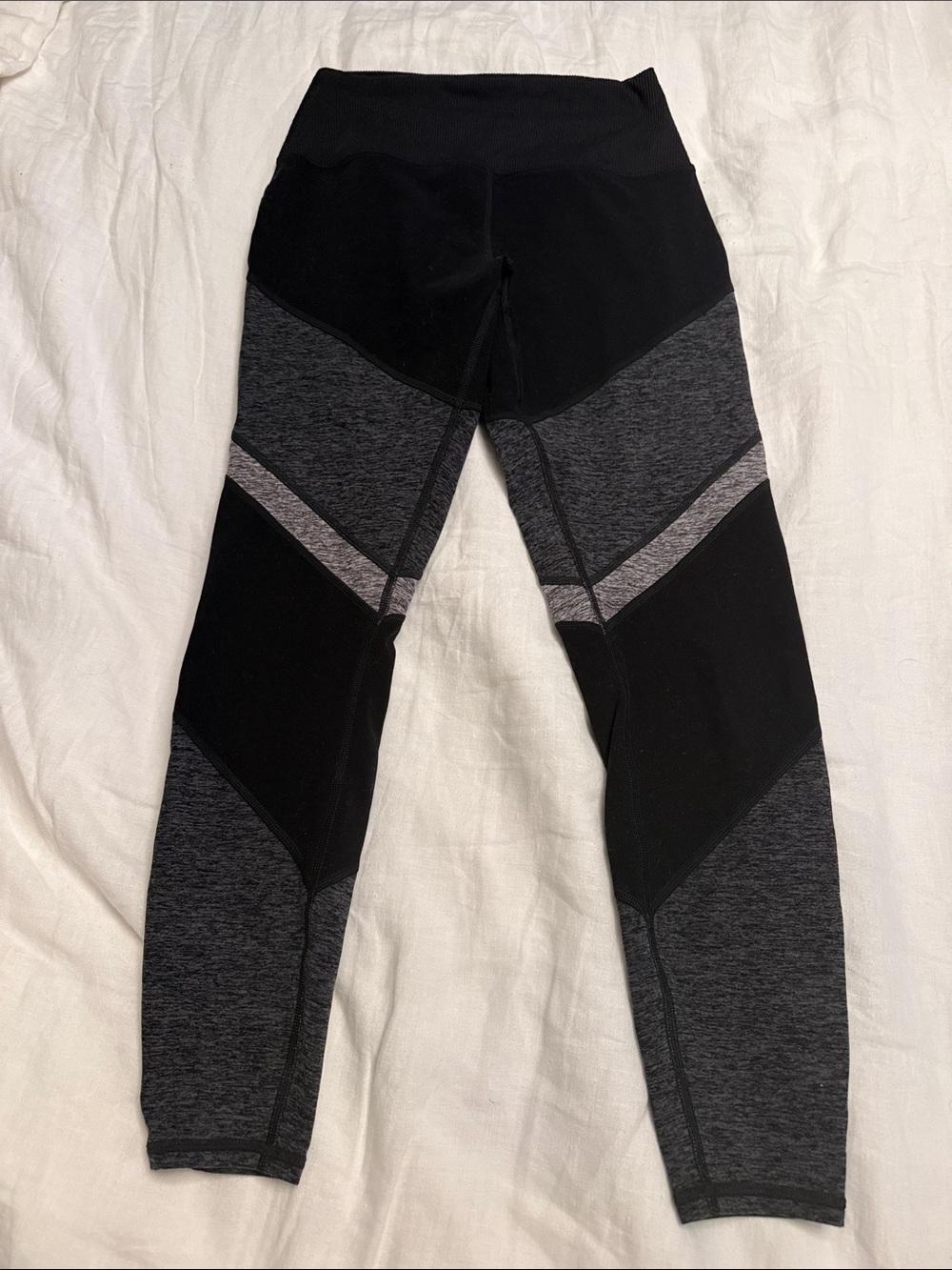 Black and Gray Alo Leggings